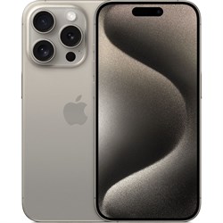 Apple iPhone 15 Pro Max nano SIM + eSIM 1ТB Natural Titanium (Титановый) - фото 11430