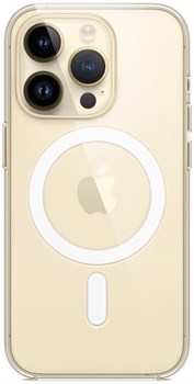 Чехол Apple MagSafe для iPhone 14 Pro, поликарбонат, прозрачный - фото 8614