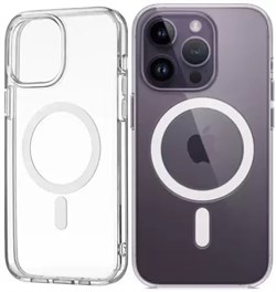 Чехол прозрачный для iPhone 14 Pro Max Clear MagSafe - фото 8626